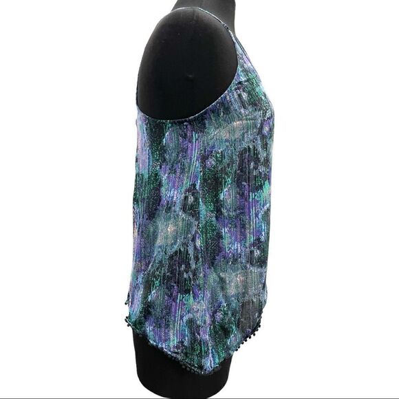 ecote Watercolor Flyaway Back Tank Top S - Picture 6 of 13